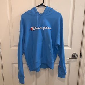 BLUE REVERSE WEAVE CHAMPION HOODIE